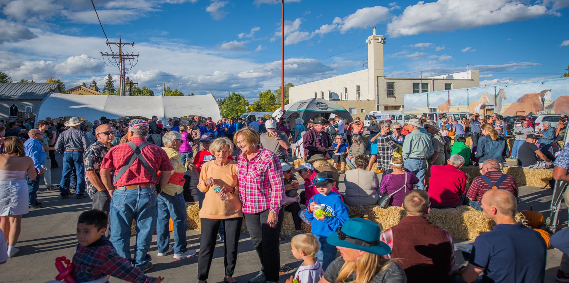 Large Group of people at OctoberFest