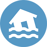 house in water icon